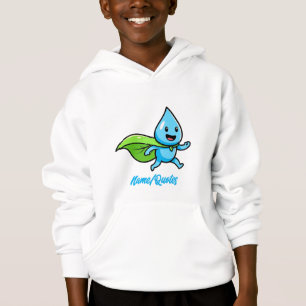 Camiseta Personagem de Gota de Água Estilo de Vida Verde