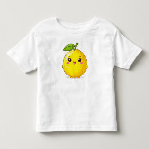 Camiseta Personagem de Limão Sorridente Fofo