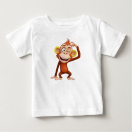 Camiseta Personagem de Macaco de Desenho 3D