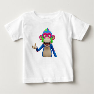 Camiseta Personagem de Macaco Rindo