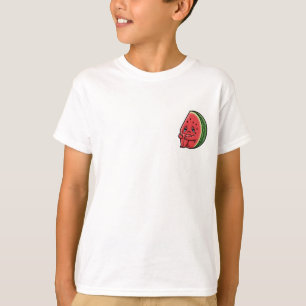 Camiseta Personagem de Melancia Chorando Triste para Crianç