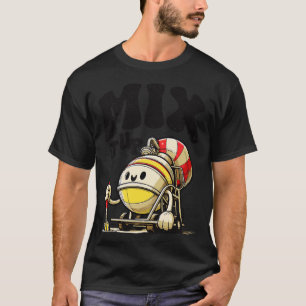 Camiseta personagem de misturador de cimento brincalhão