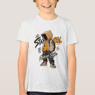 Camiseta Personagem de Moda Streetwear Urbana – Grafite Leg