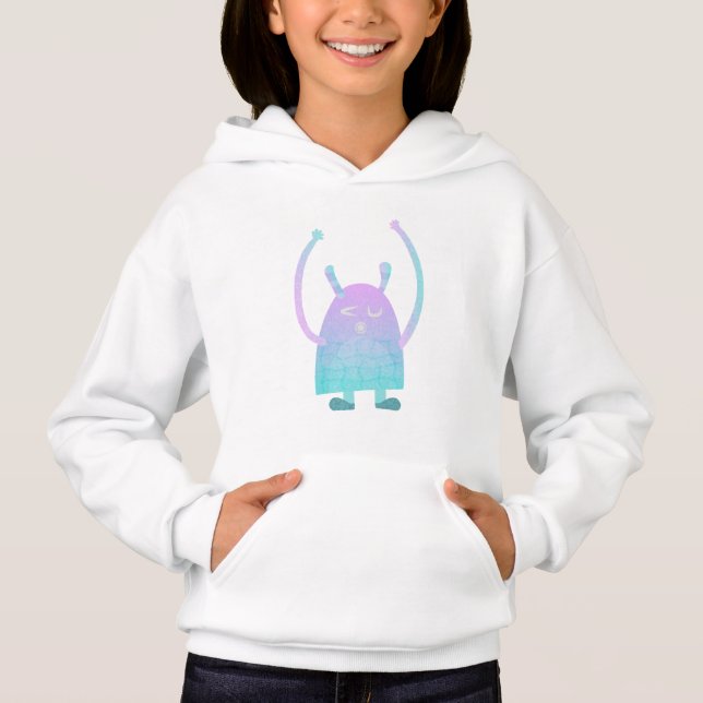 Camiseta Personagem de Monstro Adorável para Crianças (Frente)