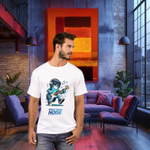 Personagem de músico de Baixo Azul Engraçado Músic