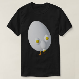 Camiseta Personagem de Ovo Excêntrico RG & RA Design Fofo