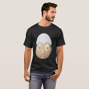 Camiseta Personagem de Ovo Excêntrico RG & RA Design Fofo