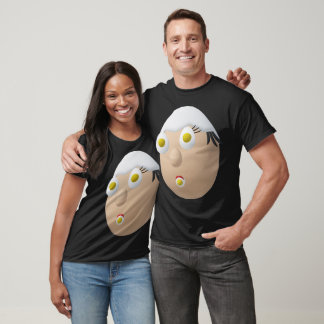 Camiseta Personagem de Ovo Excêntrico RG & RA Design Fofo