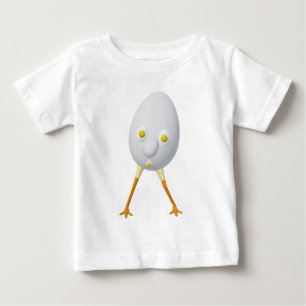 Camiseta Personagem de Ovo Excêntrico RG & RA Design Fofo