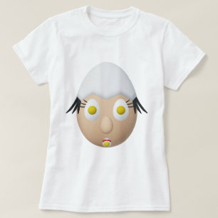 Camiseta Personagem de Ovo Excêntrico RG & RA Design Fofo