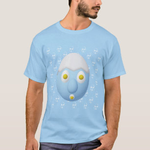 Camiseta Personagem de Ovo Excêntrico RG & RA Design Fofo