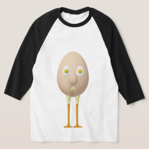 Camiseta Personagem de Ovo Excêntrico RG & RA Design Fofo