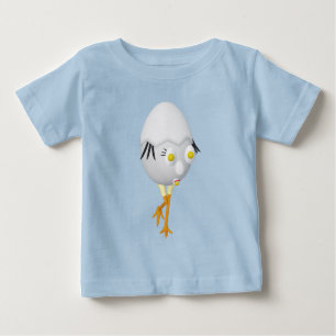 Camiseta Personagem de Ovo Excêntrico RG & RA Design Fofo