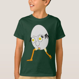Camiseta Personagem de Ovo Excêntrico RG & RA Design Fofo