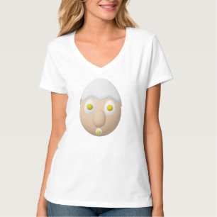Camiseta Personagem de Ovo Excêntrico RG & RA Design Fofo