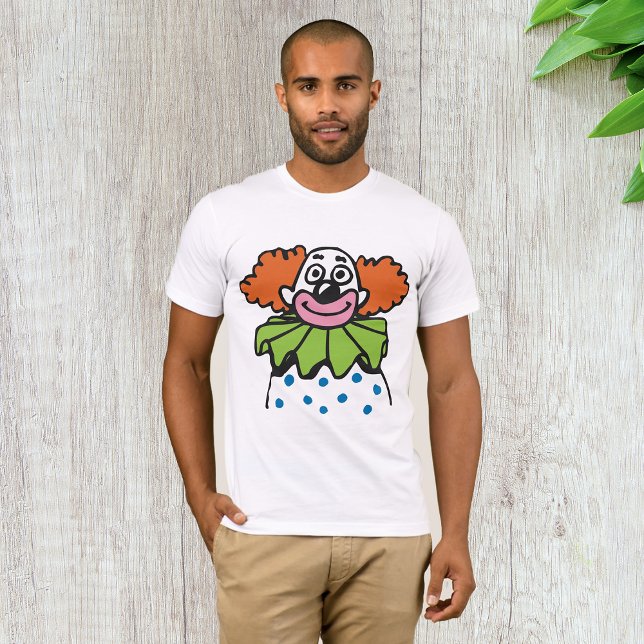 Camiseta Personagem de Palhaço Caprichoso com Cabelo Laranj (Criador carregado)