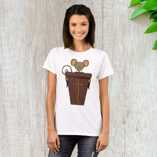 Camiseta Personagem de Rato de Igreja Cristã Divertido