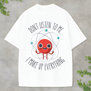 Camiseta Personagem Divertido de Átomo de Ciência Eu Invent