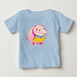 Camiseta Personagem do Hipopótamo Feliz
