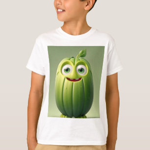 Camiseta Personagem engraçada de pepino