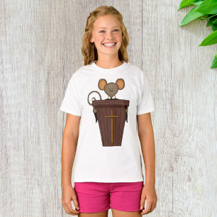 Camiseta Personagem engraçado de rato da igreja cristã