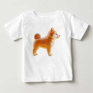 Camiseta Personagem Estilizado de Cachorro Shiba Inu