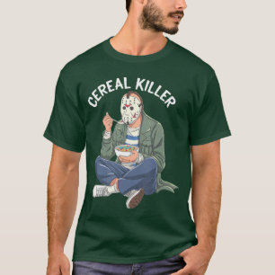 Camiseta Personagem Máscarado Assassino de Cereal Comendo C