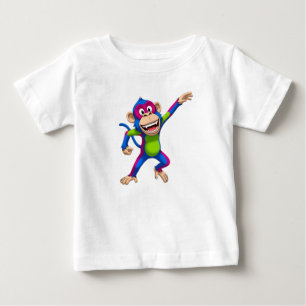 Camiseta Personagem Mascote Macaco Desenho Animado