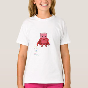 Camiseta Personagem Super-Herói Borracha Rosa para Crianças