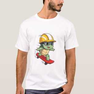Camiseta Personagem Tartaruga Patinadora Veloz
