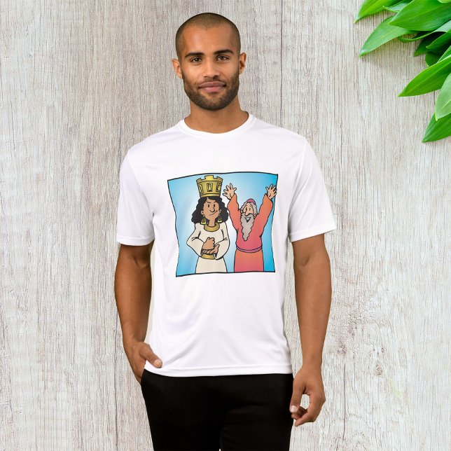 Camiseta Personagens da Rainha Bíblica e Baseados na Fé do  (Criador carregado)