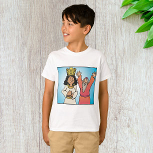 Camiseta Personagens da Rainha Bíblica e Baseados na Fé do 