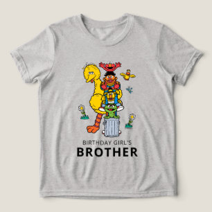 Camiseta Personagens da Rua Sésamo e Placa de Trânsito de A