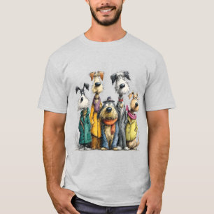 Camiseta Personagens de cães fofos