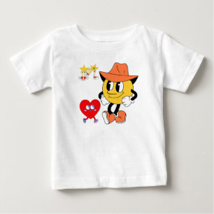 Camiseta Personagens de Desenho Animado Retrô: Cowboy Smile