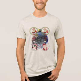 Camiseta Personagens de Feriado em um Enfeite de Floco de N