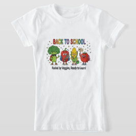 Camiseta Personagens de Legumes Fofos e Divertidos para Vol
