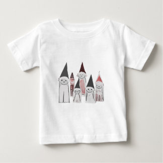 Camiseta Personagens de Natal Pequeninos Desenhados à Mão