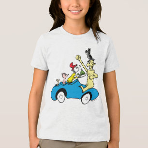 Camiseta Personagens de Ovos Verdes e Presunto do Dr. Seuss