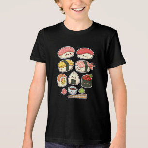 Camiseta Personagens de Sushi Kawaii Fofos - Amante de Comi