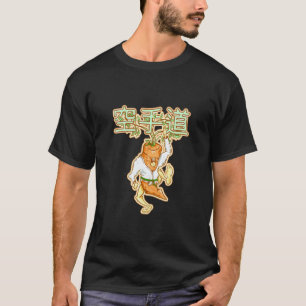 Camiseta Personagens Japoneses Cenoura Engraçada Karate-do