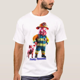 Camiseta Personagens porky personagens porquinos divertidos