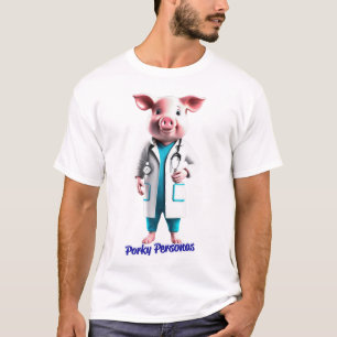 Camiseta Personagens porky personagens porquinos divertidos