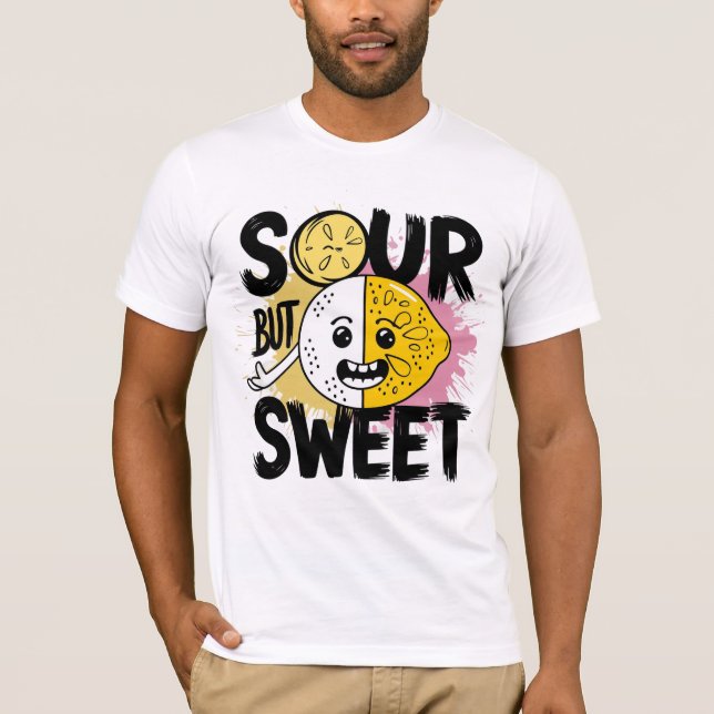 Camiseta Personalidade Azeda Mas Doce e Divertida de Limão (Frente)