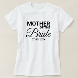 Camiseta Personalidade da Família de Casamento da Noiva