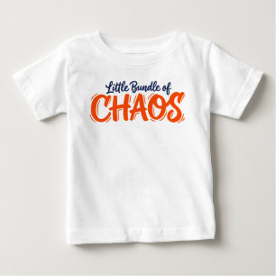 Camiseta Personalidade de Bebê Pequeno Caos