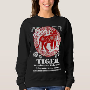 Camiseta Personalidade do Tigre do Zodíaco Chinês