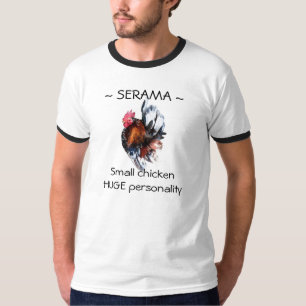 Camiseta Personalidade enorme da galinha pequena