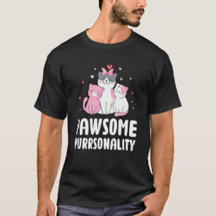 Camiseta Personalidade Incrível Gato Trocadilho Felino Fof