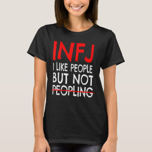 Camiseta Personalidade INFJ Não gosta de pessoas INFJ